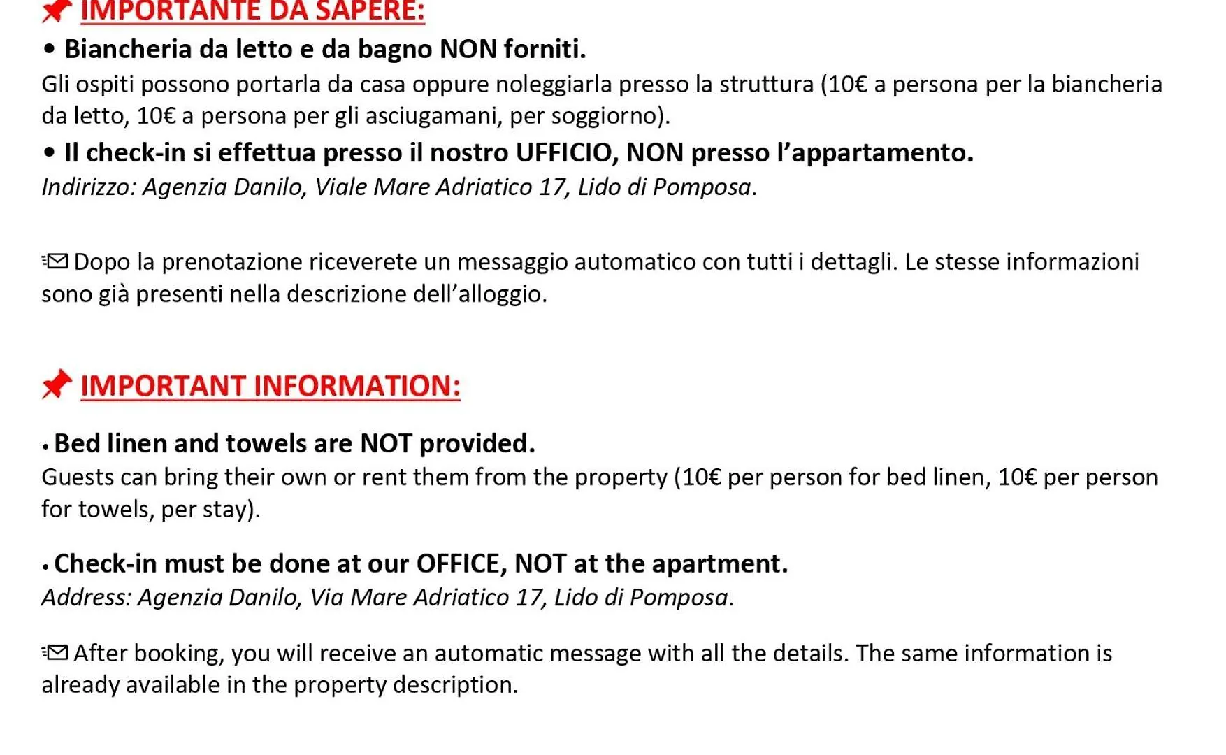 Appartamenti Vittoria Lido di Pomposa Italia